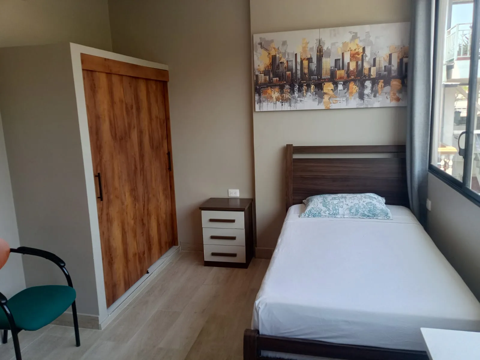 mini suites amoblada guayaquil dormitorio